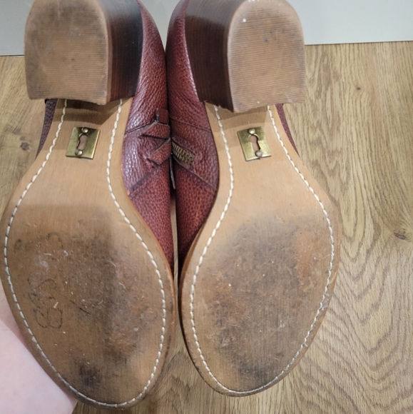 Anthropologie Schuler & Sons Philadelphia Leather ankle zip boots size 6 - Picture 3 of 9